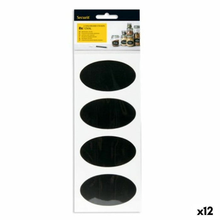 Set de autocolante Securit Adeziv Slate 4,7 x 8 cm 8 Unități