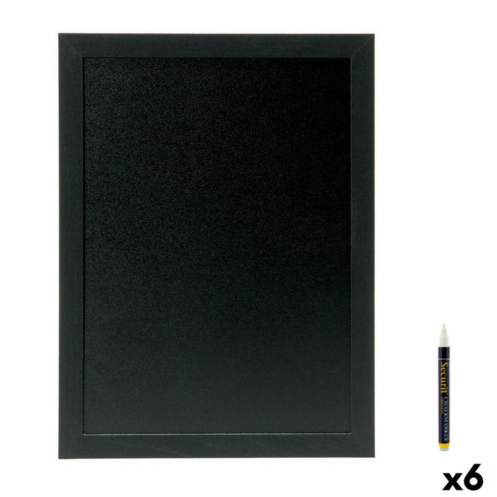 Slate Securit Woody Tec Perete Negru 40 x 30 cm