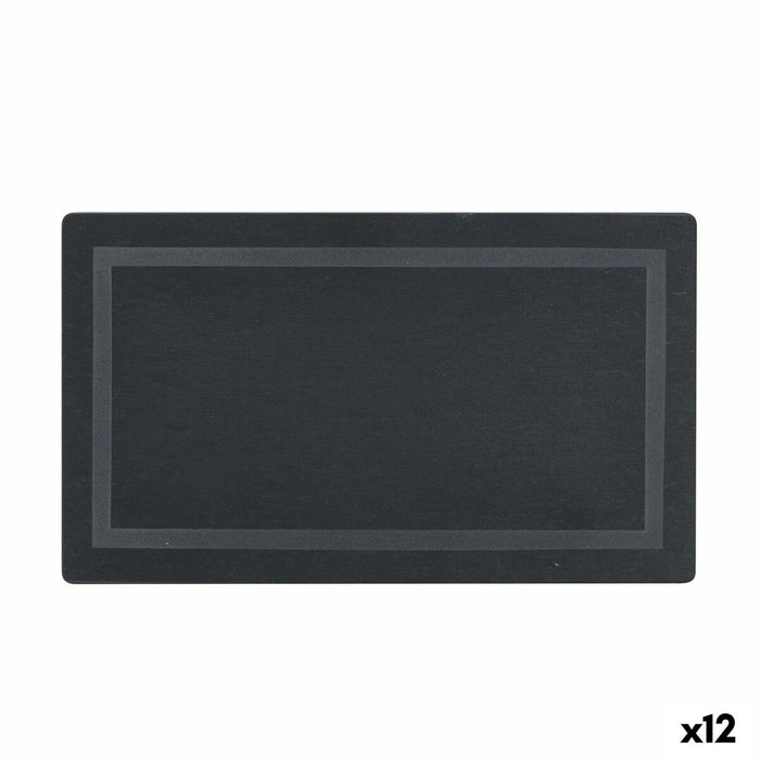 Tavă Inde Slate Porțelan 24 x 14 x 0,5 cm (12 Unități)