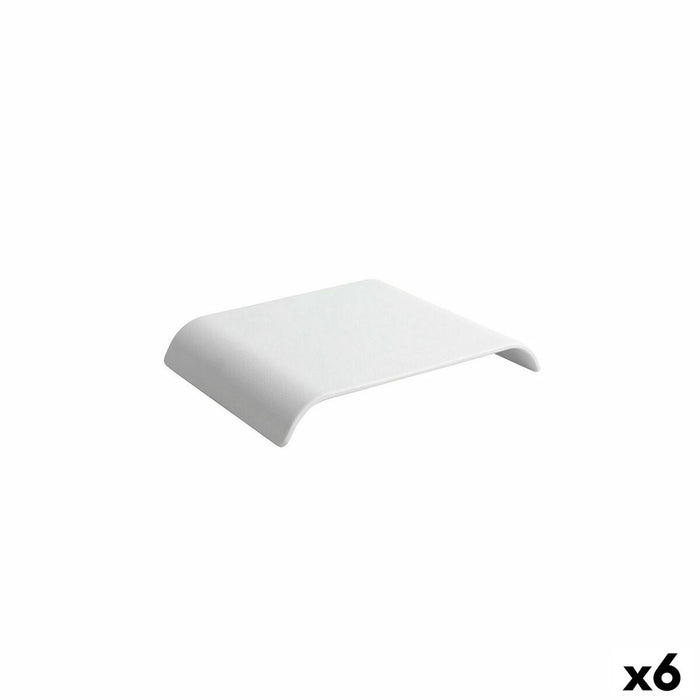 Tavă pentru gustari Viejo Valle Continental Alb 17,6 x 16,2 x 3 cm (6 Unități)