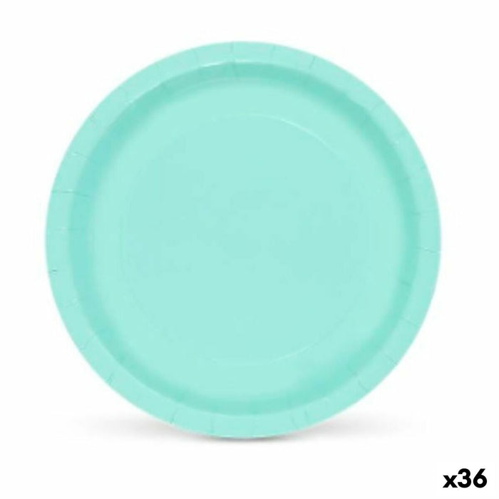 Set de farfurii Algon Acvamarin De unică folosință Carton 20 x 20 x 1,5 cm (36 Unități)