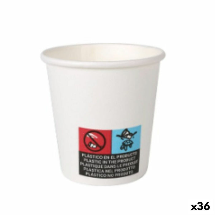 Set de pahare Algon Carton De unică folosință Alb 36 Unități 80 ml (30 Piese)