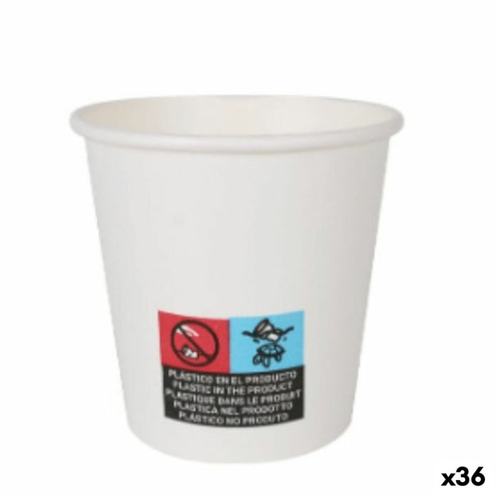 Set de pahare Algon Carton De unică folosință Alb 36 Unități 120 ml (30 Piese)