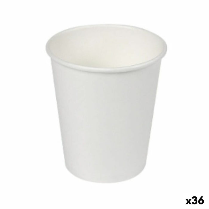 Set de pahare Algon Carton De unică folosință Alb 36 Unități (50 Piese)