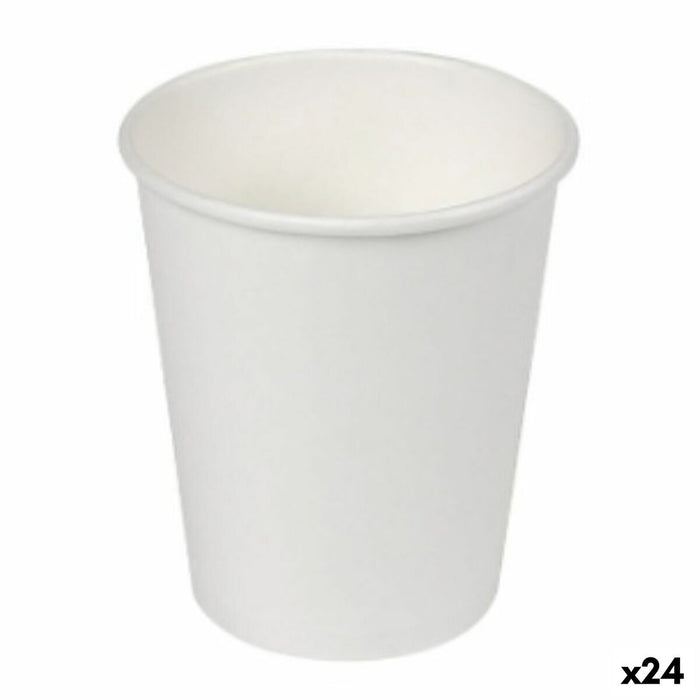 Set de pahare Algon Carton De unică folosință Alb 24 Unități (50 Piese)