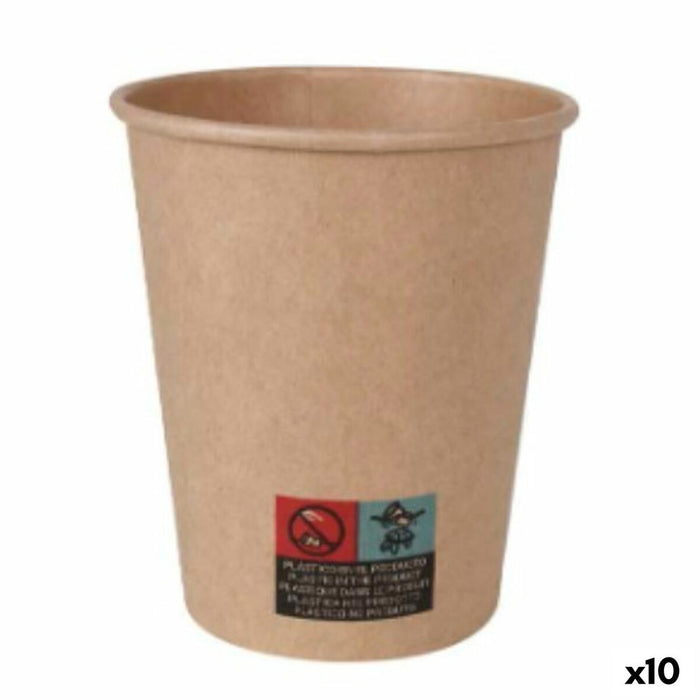 Set de pahare Algon Carton De unică folosință 10 Unități 250 ml (100 Piese)