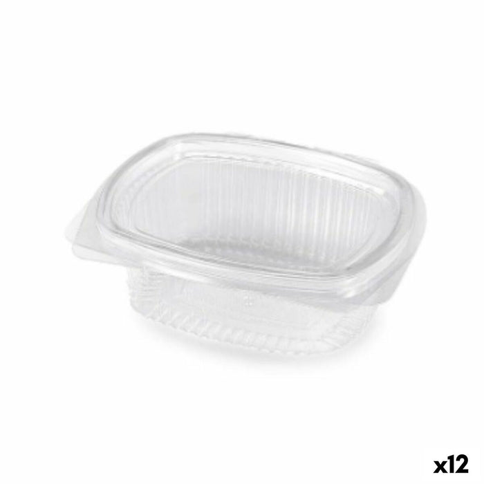 Recipient pentru conservarea alimentelor Algon Reutilizabil 500 ml Transparent Oval 16 x 13 x 5,5 cm (12 Unități)
