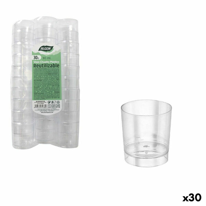 Set de Pahare Shot Algon Reutilizabil polistiren 30 Piese 30 ml (30 Unități)