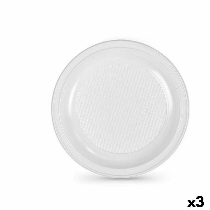 Set de farfurii reutilizabile Algon Alb Plastic 28 x 28 x 1,5 cm (36 Unități)