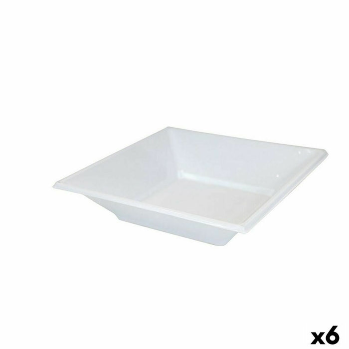 Set de farfurii reutilizabile Algon Alb Plastic (36 Unități)