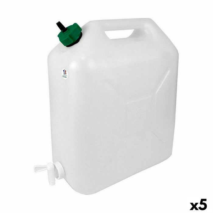 Carafă EDA Robinet Extra puternic 20 L 36 x 17 x 44 cm (5 Unități)