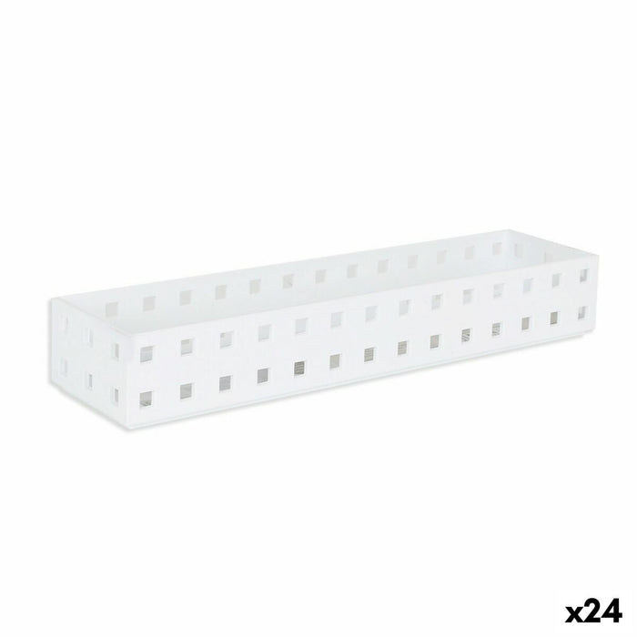 Organizatorul de Sertare Confortime Alb 27,6 x 6,6 x 4,3 cm (24 Unități)