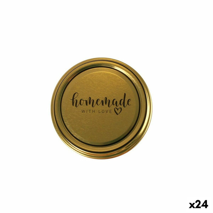 Set de capace Sarkap Homemade Auriu* 6 Piese 7 x 0,8 cm (24 Unități)