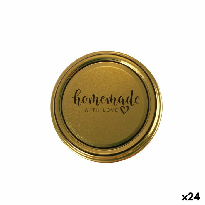 Set de capace Sarkap Homemade Auriu* 6 Piese 8,5 x 0,8 cm (24 Unități)