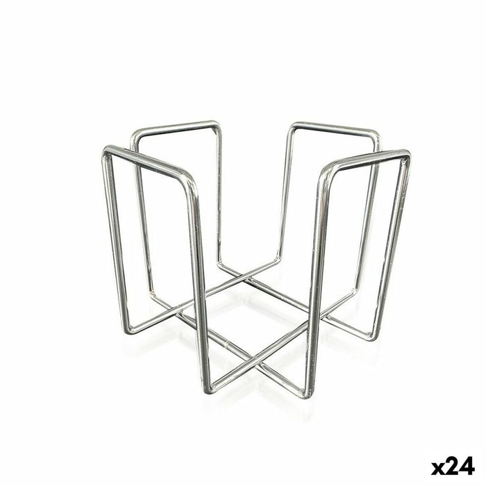 Suport pentru Șervețele Quttin 11,8 x 11,8 x 9,5 cm (24 Unități) Cromat