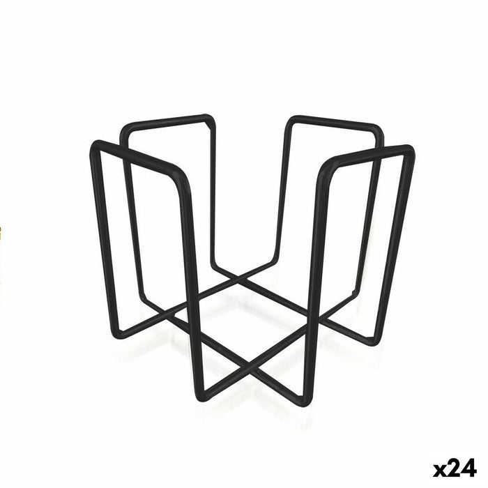 Suport pentru Șervețele Quttin Negru 11,8 x 11,8 x 9,5 cm (24 Unități)