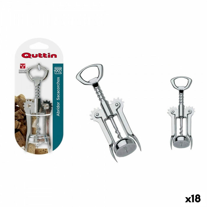Deschizător de sticle cu tirbușon Quttin Oțel inoxidabil 16,5 cm (18 Unități)