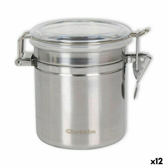 Staniu Quttin Rotundă Ermetic Oțel inoxidabil 10 x 10,5 cm (12 Unități)