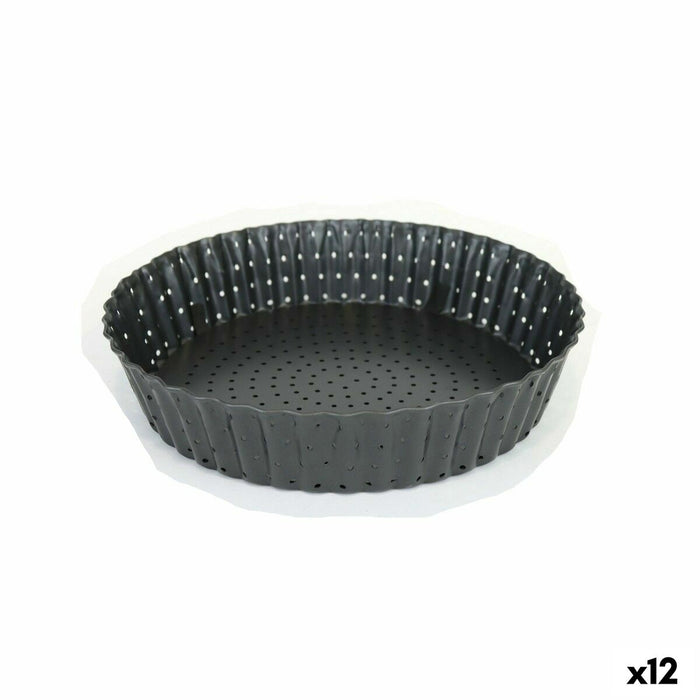 Formă de tort Quttin Găurit Demontabil 20 x 5 cm (12 Unități)
