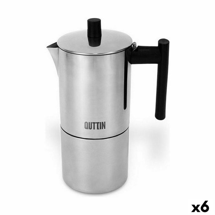 Cafetieră Italiană Quttin Oțel inoxidabil 4 Hrníčky (6 Unități)