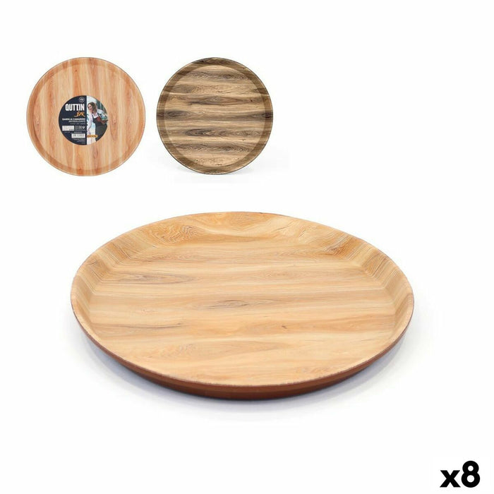 Tavă Quttin Antiderapant/ă Lemn 35,5 x 35,5 x 1,5 cm (8 Unități)