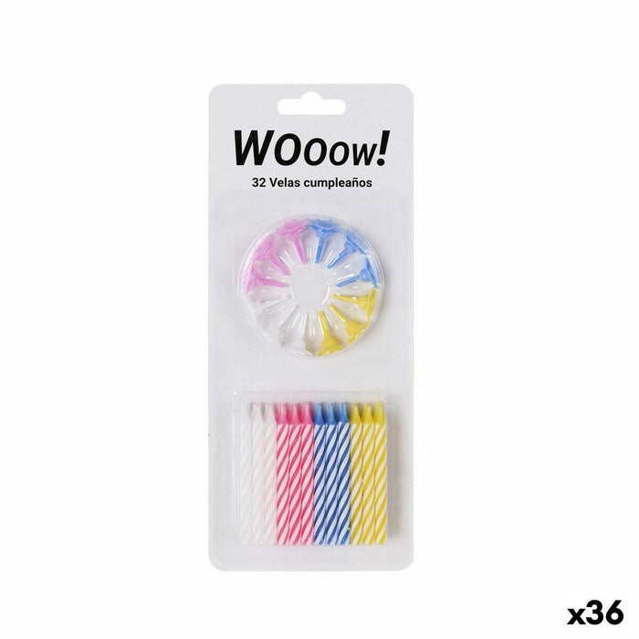 Set de Lumânări Multicolor 32 Piese (36 Unități)
