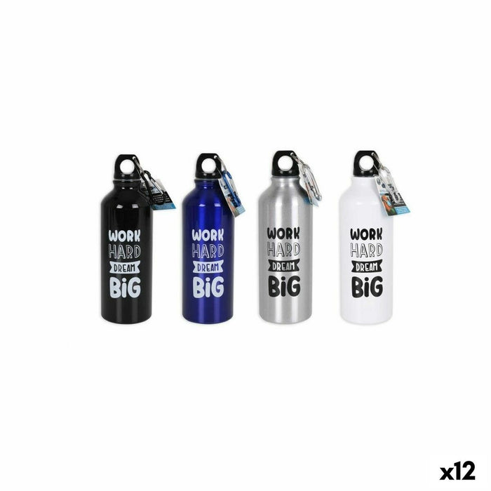 Sticla Termoizolantă Bewinner Aluminiu 500 ml 6,5 x 21 cm (12 Unități)
