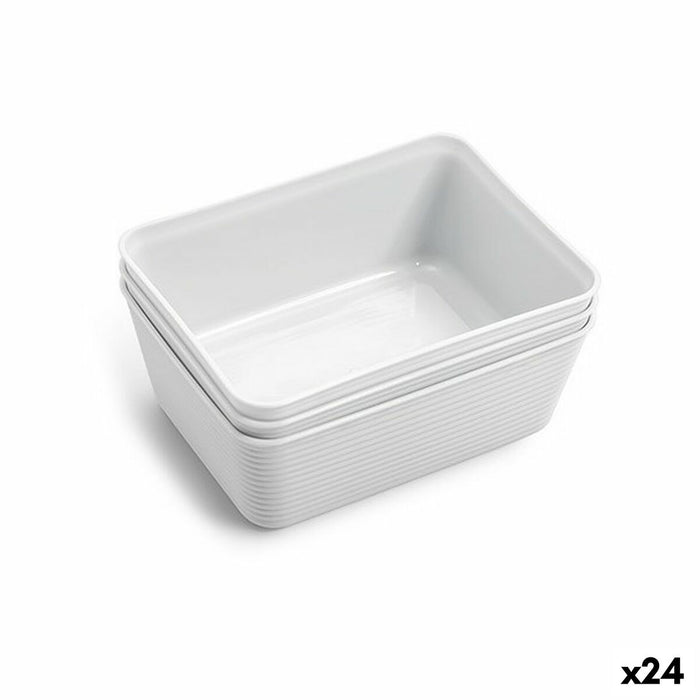 Set de Coșuri Dem Multi-utilizare Plastic 16,8 x 12,4 x 6,5 cm (3 Piese) (24 Unități)