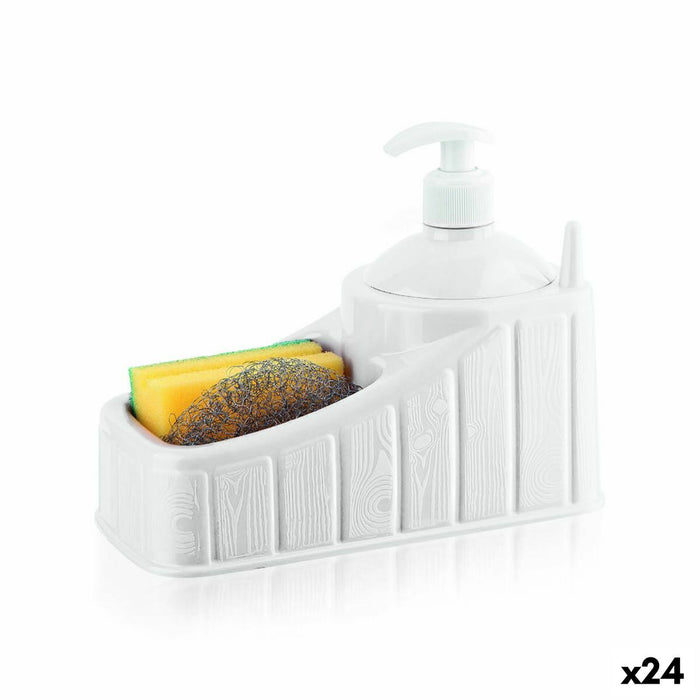 Distribuitor de săpun 2-în-1 pentru chiuvetă Privilege Plastic Alb (24 Unități)