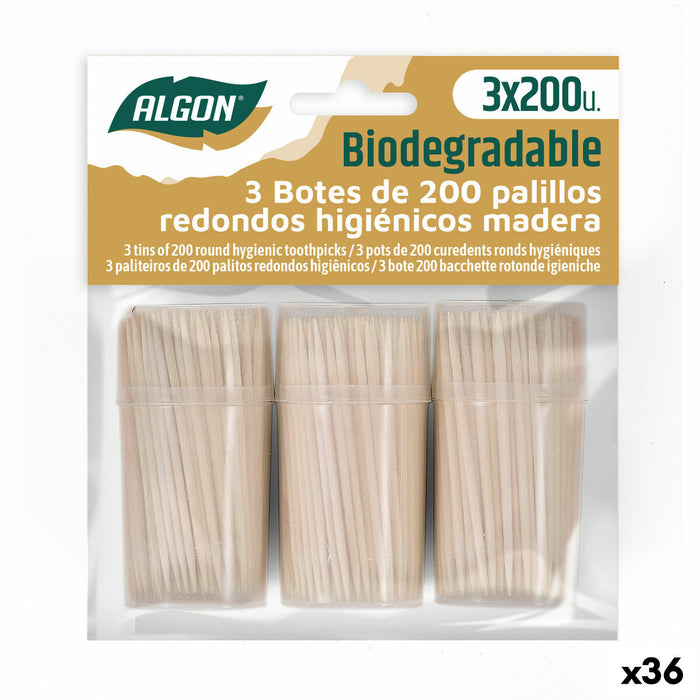 Scobitori Dentare Algon Set 600 Piese (36 Unități)