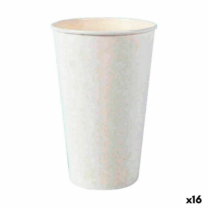 Set de pahare Algon De unică folosință Carton Alb 15 Piese 450 ml (16 Unități)