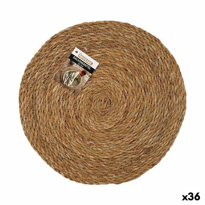 Suport Protecție pentru Masă Privilege Alge marine Maro Ø 30 cm (36 Unități)