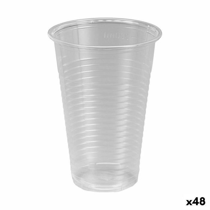 Set de pahare refolosibile Algon Transparent 25 Piese 220 ml (48 Unități)