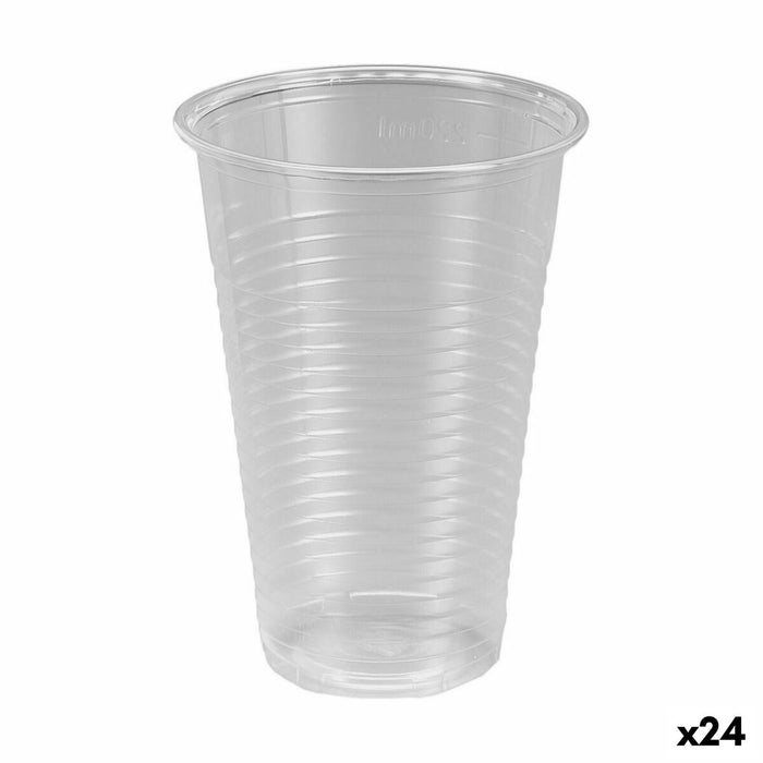 Set de pahare refolosibile Algon Transparent 50 Piese 220 ml (24 Unități)