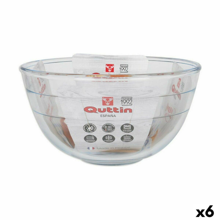 Castron Quttin Mixer 3,8 L Sticlă (6 Unități)