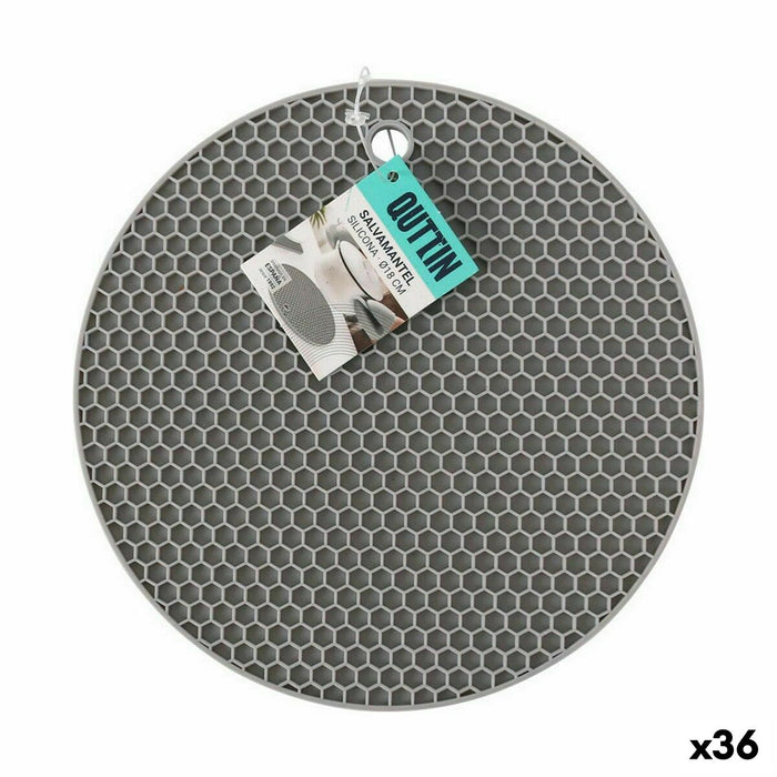 Suport Protecție pentru Masă Quttin Rotund Silicon 18 cm (36 Unități)