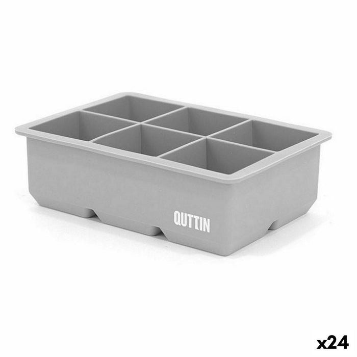 Formă pentru Cubulețe de Gheață Quttin Flexibil/ă Silicon 16,5 x 10,5 x 5 cm (24 Unități)