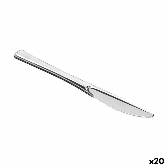 Set de cuțite reutilizabile Algon Argintiu 50 Piese 20 cm (20 Unități)