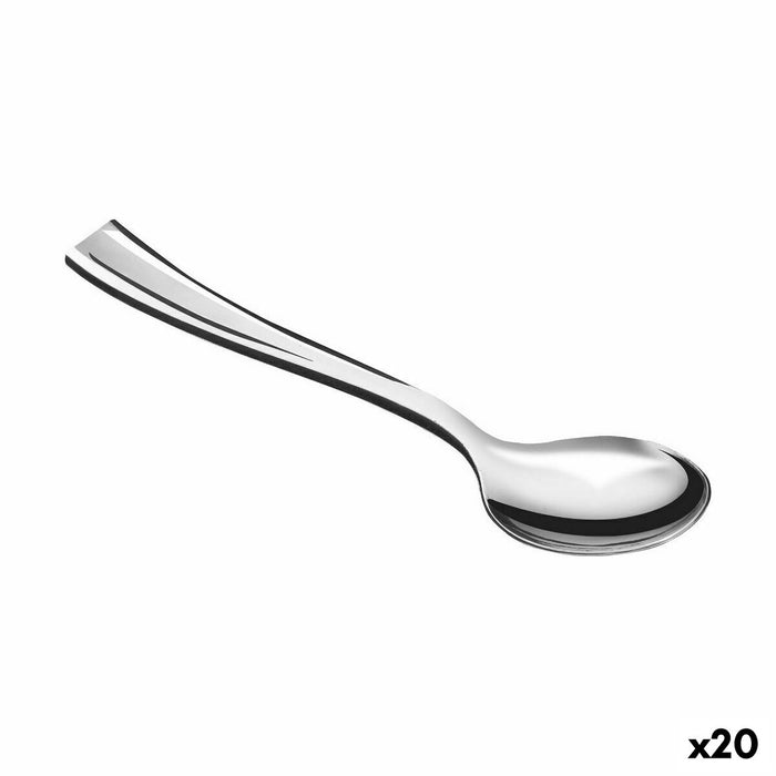 Set de linguri reutilizabile Algon Argintiu 50 Piese 10 cm (20 Unități)