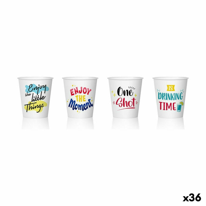Set de Pahare Shot Algon De unică folosință Carton 40 Piese 50 ml (36 Unități)