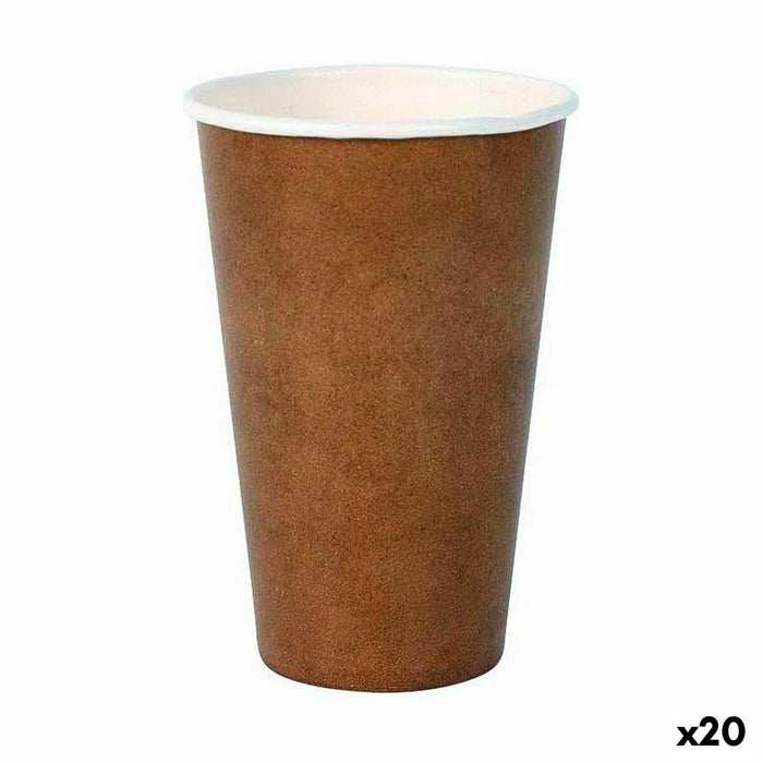 Set de pahare Algon De unică folosință Carton hârtie kraft 10 Piese 350 ml (20 Unități)