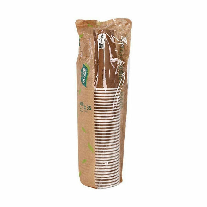 Set de pahare Algon De unică folosință Carton hârtie kraft 10 Piese 350 ml (20 Unități)