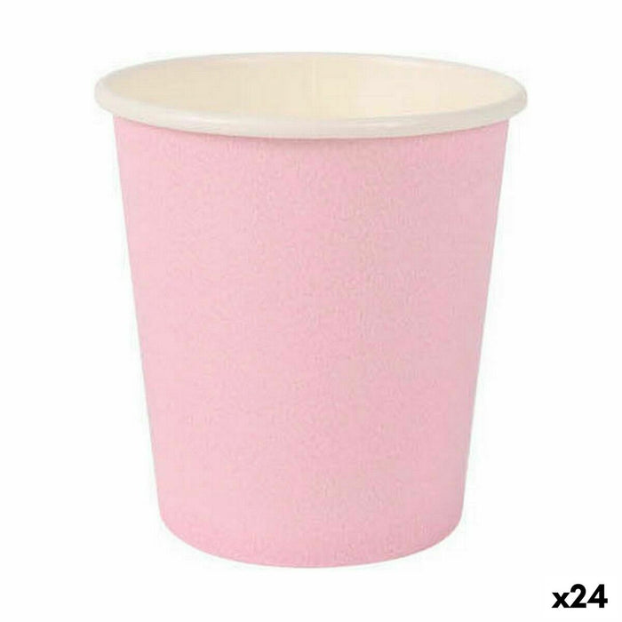 Set de pahare Algon De unică folosință Carton Roz 20 Piese 120 ml (24 Unități)