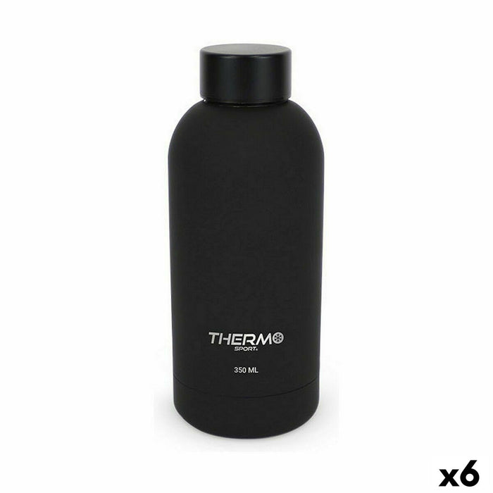 Sticla Termoizolantă ThermoSport Soft Touch Negru 350 ml (6 Unități)