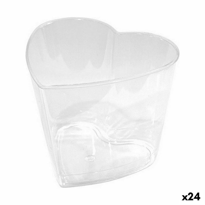 Set de boluri reutilizabile Algon Inimă 10 Piese 5,5 x 5 x 4,3 cm (24 Unități)