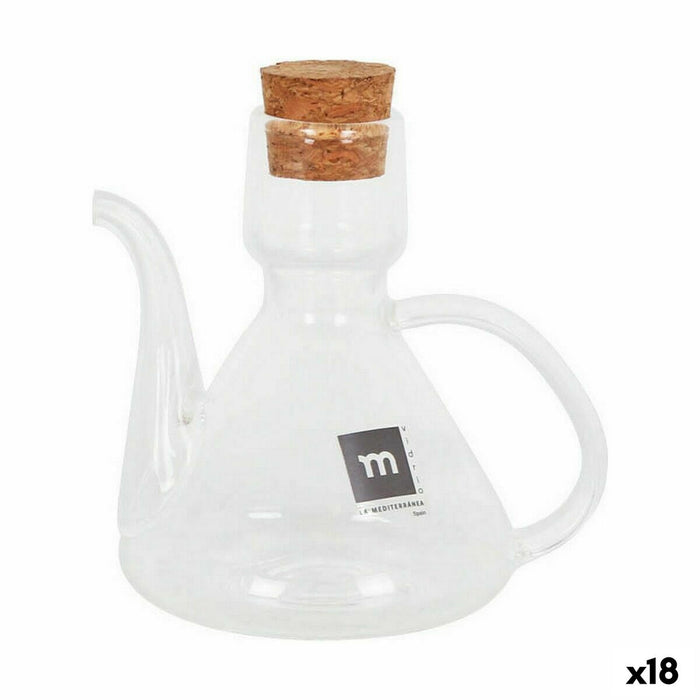 Dispenser pentru Ulei La Mediterránea Bell 125 ml Silicon Sticlă borosilicată (18 Unități)