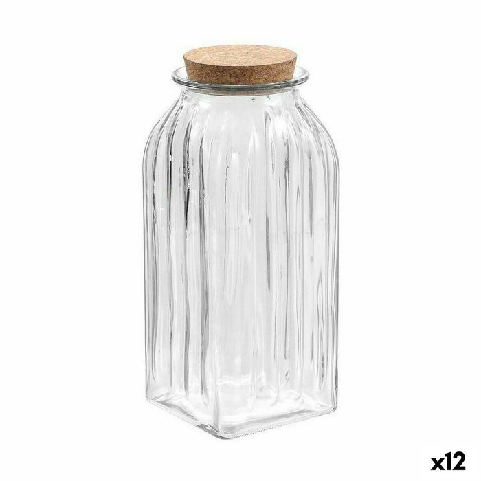 Borcan La Mediterránea Cu dungi 1,95 L Sticlă (12 Unități)