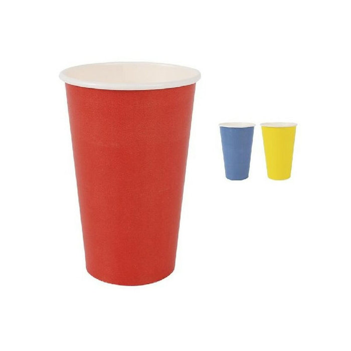Set de pahare Algon De unică folosință Carton Multicolor 10 Piese 450 ml (16 Unități)