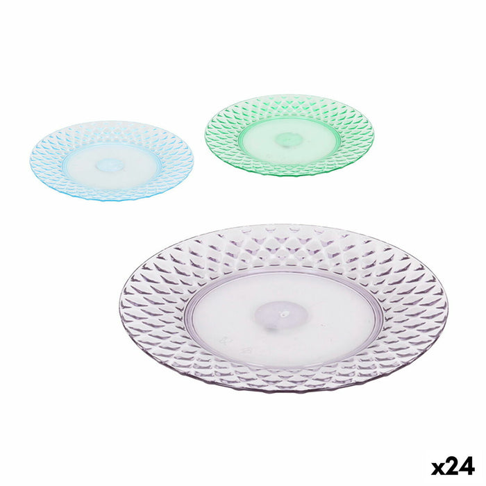 Platou Plat La Mediterránea Plastic 25 x 25 x 2,5 cm (24 Unități)