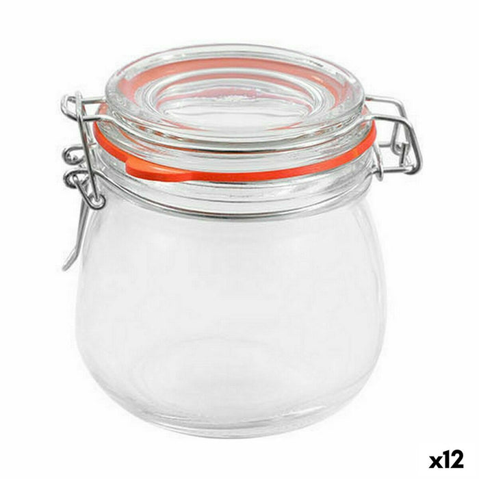 Borcan La Mediterránea Ermetic Sticlă 350 ml (12 Unități)